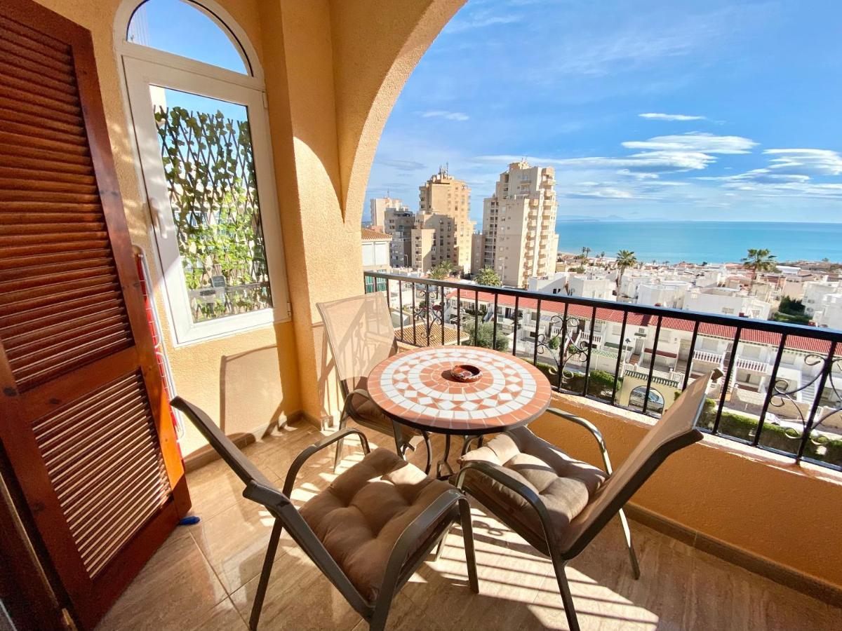 Beautiful apartment 300m LaMata Beach with PANORAMA SEA view!!! Torrevieja Exterior foto