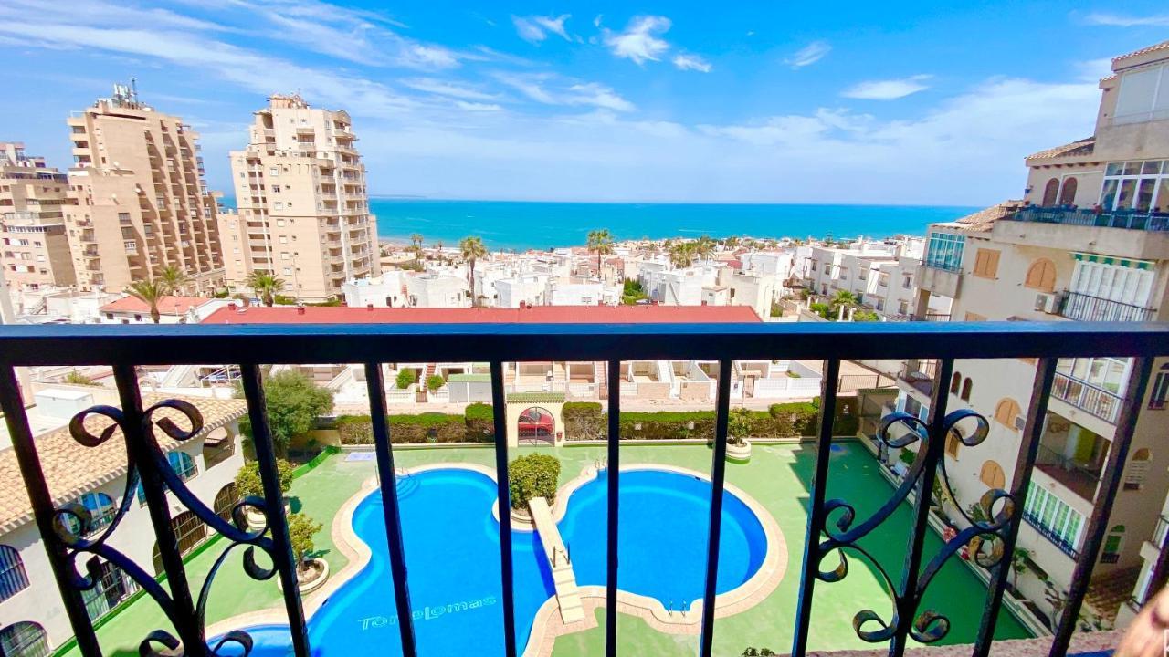 Beautiful apartment 300m LaMata Beach with PANORAMA SEA view!!! Torrevieja Exterior foto